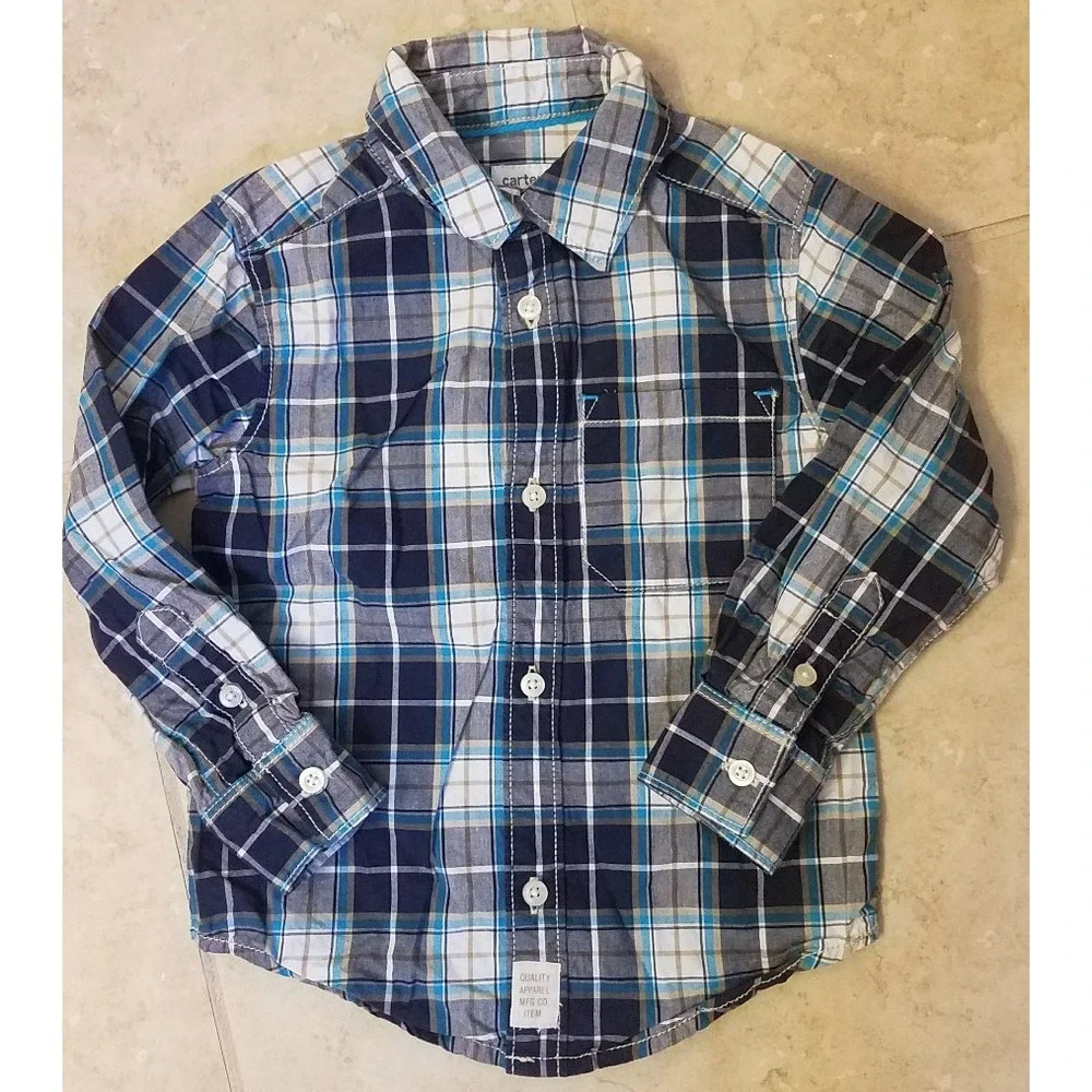 3-Boys‎ Long Sleeve Shirts Carter's & The Children Place Toddler 18-24months 2T